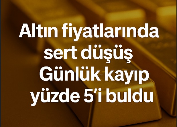 Altın Fiyatlarında Sert Düşüş: Ons 4.100 Doların Altında, Gram 5.520 TL’ye Geriledi