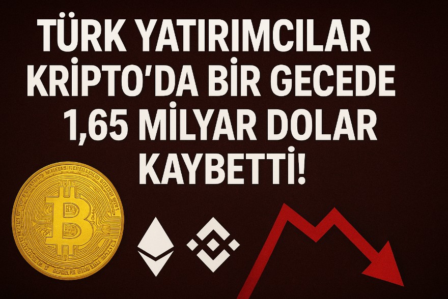 Türk Yatırımcılar Kriptoda Bir Gecede ,65 Milyar Dolar Kaybetti